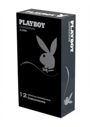 Классические гладкие презервативы Playboy Classic - 12 шт.