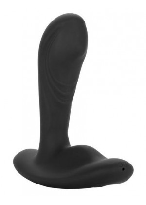 Черный вибромассажер простаты Eclipse Tapered Roller Ball Probe