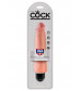 Телесный вибратор-реалистик 8  Vibrating Stiffy - 24,8 см.