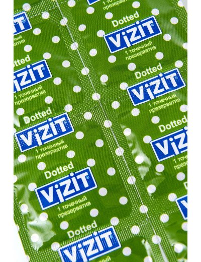 Презервативы с точечками VIZIT Dotted - 12 шт.