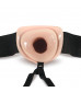 Телесный полый страпон Dr. Skin 6 Inch Hollow Strap On - 15,2 см.