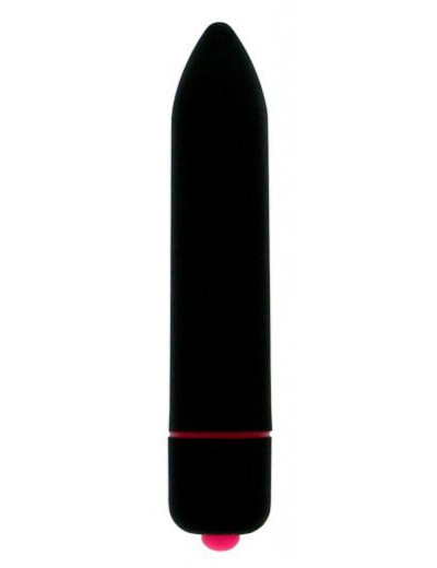 Черная вибропуля CLIMAX BULLET - 8,5 см.