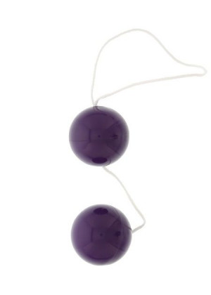 Фиолетовые вагинальные шарики VIBRATONE DUO BALLS PURPLE BLISTERCARD