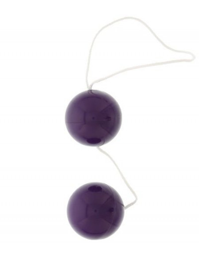 Фиолетовые вагинальные шарики VIBRATONE DUO BALLS PURPLE BLISTERCARD