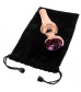 Золотистая анальная пробка с кристаллом Rose Gold Pleasure Plug S - 9 см.