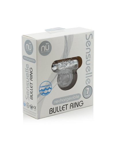 Прозрачное эрекционное виброкольцо BULLET COCKRING