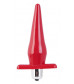 Красная водонепроницаемая вибровтулка Black Red - 12,7 см.