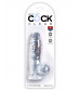Прозрачный фаллоимитатор King Cock Clear 5  Cock with Balls - 15,2 см.