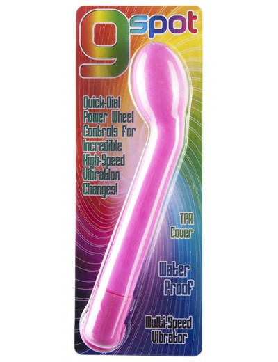 Розовый вибратор G-SPOT для точки G - 19 см.