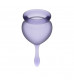 Набор фиолетовых менструальных чаш Feel good Menstrual Cup