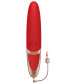 Красный вибромассажер DYSIS BRIGHT - 12,6 см.