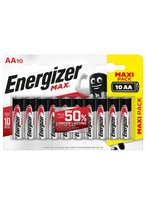Батарейки Energizer MAX AA/LR6 1.5V - 10 шт.