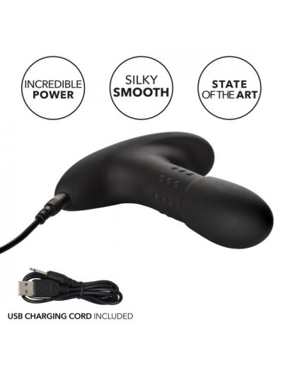 Черный массажер простаты Eclipse Beaded Probe - 12,75 см.