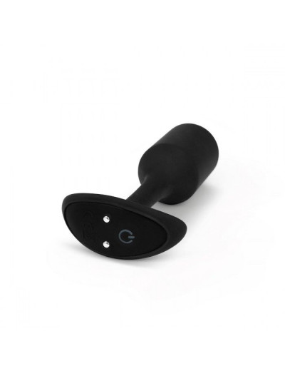 Чёрная пробка для ношения с вибрацией Snug Plug 2 - 11,4 см.
