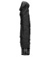 Черный вибромассажер Realisic 10 speed Vibrator - 24 см.