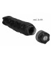 Черный вибромассажер Realisic 10 speed Vibrator - 24 см.