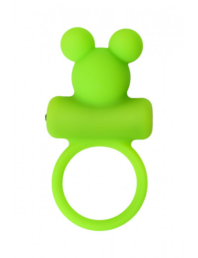 Зеленое виброкольцо на пенис A-Toys