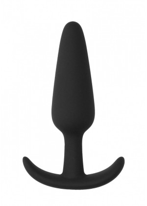 Черная анальная пробка для ношения Slim Butt Plug - 8,3 см.