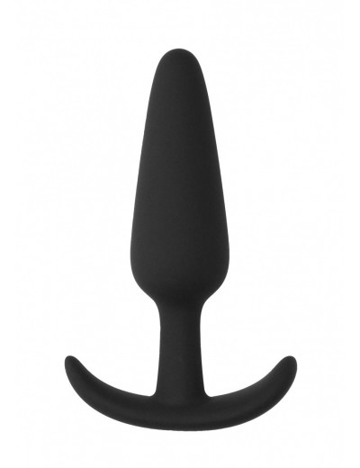 Черная анальная пробка для ношения Slim Butt Plug - 8,3 см.