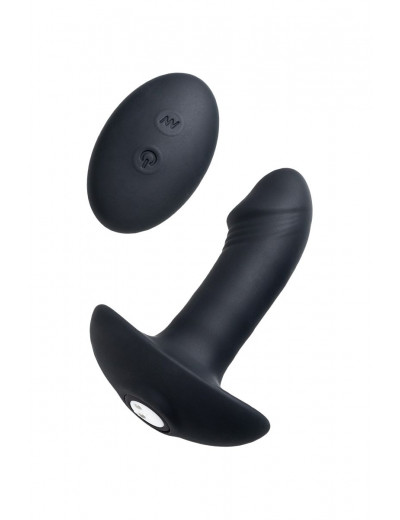Черный вибростимулятор простаты PPP Enkakuzeccho DEEP ANAL VIBE - 10,2 см.