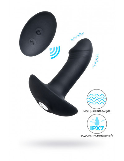 Черный вибростимулятор простаты PPP Enkakuzeccho DEEP ANAL VIBE - 10,2 см.