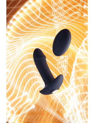 Черный вибростимулятор простаты PPP Enkakuzeccho DEEP ANAL VIBE - 10,2 см.