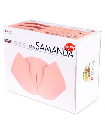 Мастурбатор-полуторс с вагиной и анусом Samanda