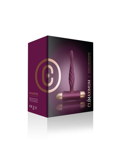 Фиолетовая анальная пробка Climaximum Pharos - 11,2 см.