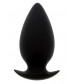 Большая чёрная анальная пробка BOOTYFUL ANAL PLUG LARGE BLACK - 10 см.