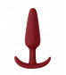 Красная анальная пробка для ношения Slim Butt Plug - 8,3 см.