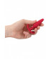 Красная анальная пробка для ношения Slim Butt Plug - 8,3 см.