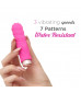 Ярко-розовая рельефная вибропуля Je Taime Silky Touch Vibrator - 9,4 см.