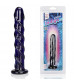 Фаллоимитатор цвета индиго Swirl Indigo - 17 см.