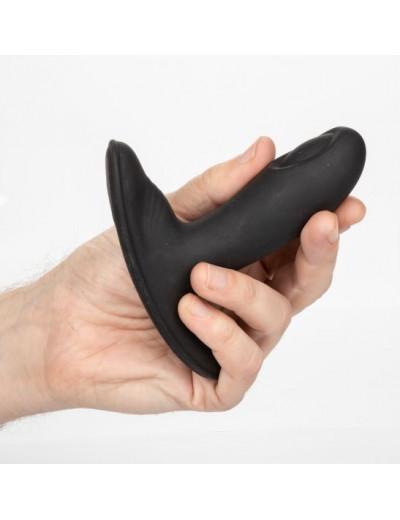 Черный массажер простаты с пультом-браслетом Eclipse Wristband Remote Pulsing Probe - 11,5 см.
