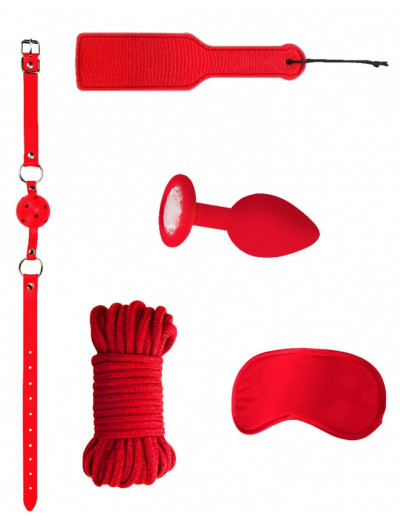 Красный игровой набор Introductory Bondage Kit №5