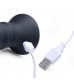 Черный спиралевидный вибромассажер Power Screw 10X Spiral Silicone Vibrator - 20,3 см.