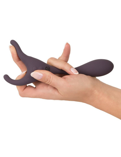 Фиолетовый универсальный вибратор Remote Controlled Couples Vibrator