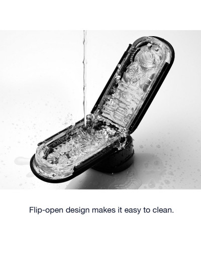 Черный мастурбатор Flip Zero