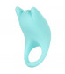 Нежно-голубое перезаряжаемое эрекционное кольцо Silicone Rechargeable Dual Exciter Enhancer