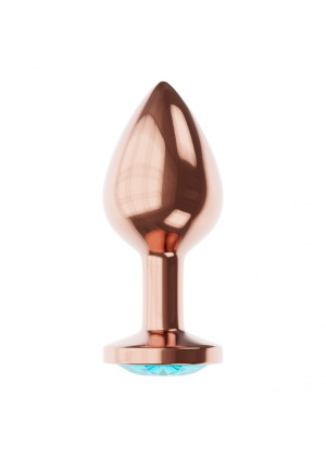 Пробка цвета розового золота с малиновым кристаллом Diamond Topaz Shine L - 8,3 см.