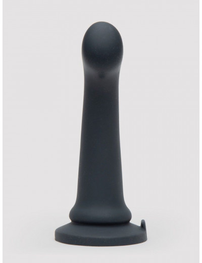 Черный фаллоимитатор Feel It Baby Silicone G-Spot Dildo - 17,8 см.