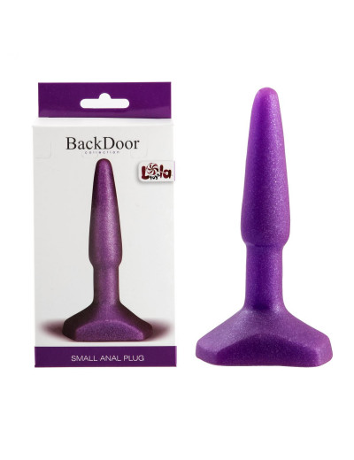 Фиолетовый анальный стимулятор Small Anal Plug Purple - 12 см.