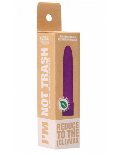 Фиолетовый вибратор 5.5  Vibrator Biodegradable - 14 см.