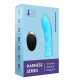 Голубой вибрострапон Vander Wireless Silicone Dong - 14 см.