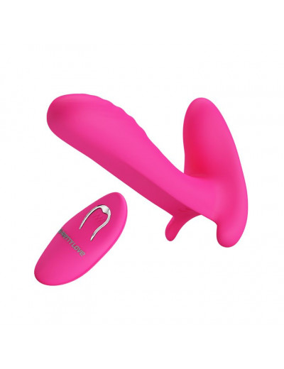 Розовый мультифункциональный вибратор Remote Control Massager