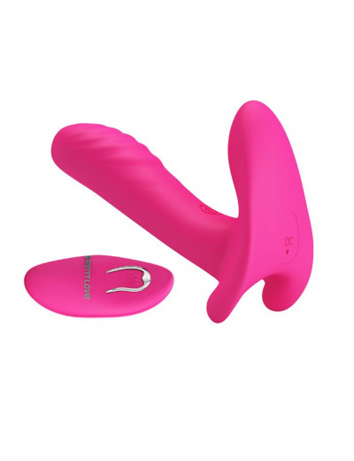 Розовый мультифункциональный вибратор Remote Control Massager