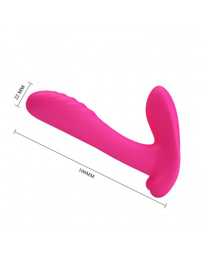 Розовый мультифункциональный вибратор Remote Control Massager
