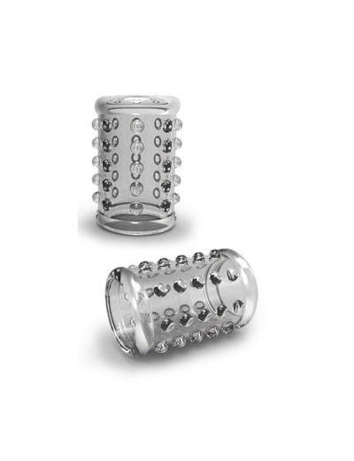 Прозрачная насадка на пенис с шишечками STAY HARD COCK SLEEVE 02 CLEAR