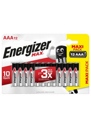 Батарейки Energizer MAX AAA/LR03 1.5V - 12 шт.