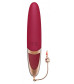 Малиновый вибромассажер DYSIS BRIGHT - 12,6 см.